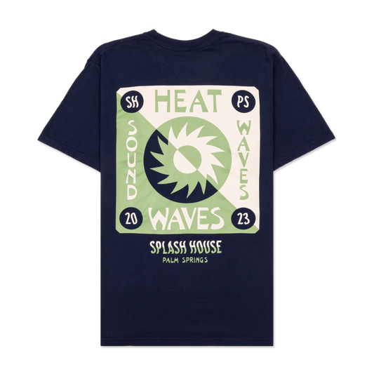 Heat Waves Tee (Navy)